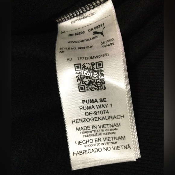 Puma Men's Rudagon Warmcell Black Hoodie Size M - Picture 7 of 12